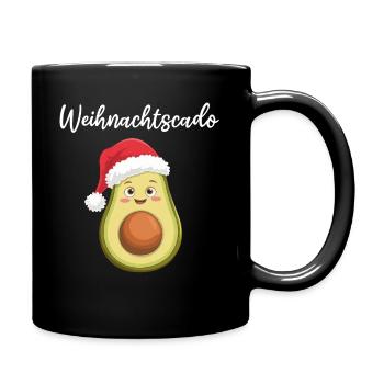 Christmas Cado - Funny Avocado - Full Colour Mug - black - Right