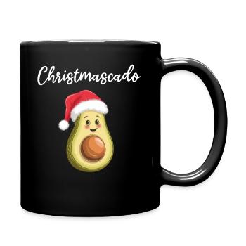 Christmascado - Funny Avocado - Full Colour Mug - black - Right