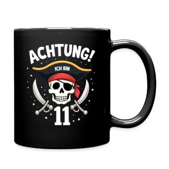 11ème anniversaire Pirate Cadeau Garçons Garçons - Mug uni - noir - Droite
