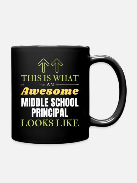 This is What an Awesome Middle School Principal Lo - Full Colour Mug - black
