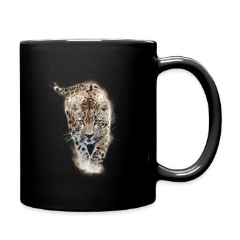 Gepard - Tasse einfarbig - Schwarz - Rechts