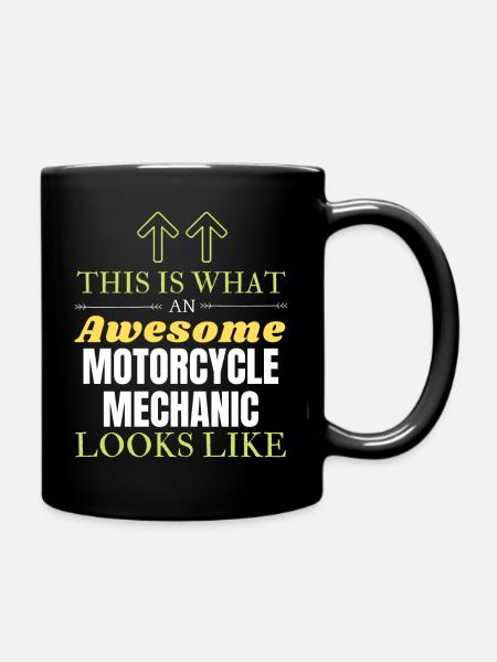 Voici à quoi ressemble un mécanicien de moto génial - Mug uni - noir