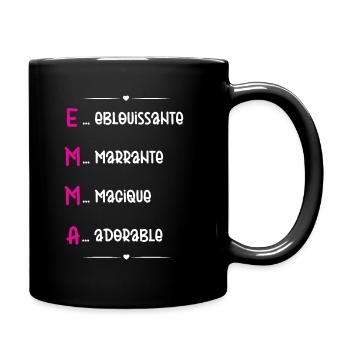 Cadeau Emma - Qualités Personnalisées - Mug uni - noir - Droite