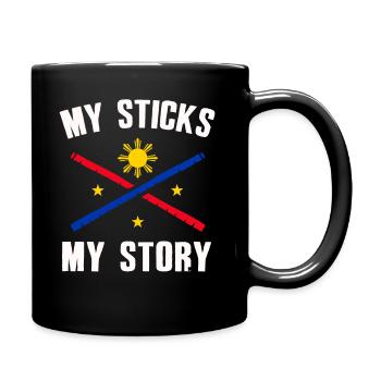 Arnis Kali Eskrima Filipino FMA - Mug uni - noir - Droite
