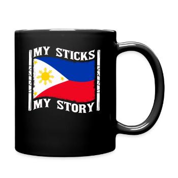 Arnis Kali Eskrima Filipino FMA - Mug uni - noir - Droite