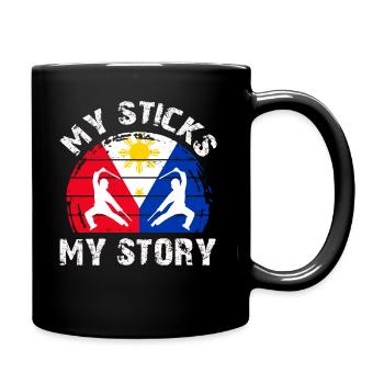 Arnis Kali Eskrima Filipino FMA - Mug uni - noir - Droite