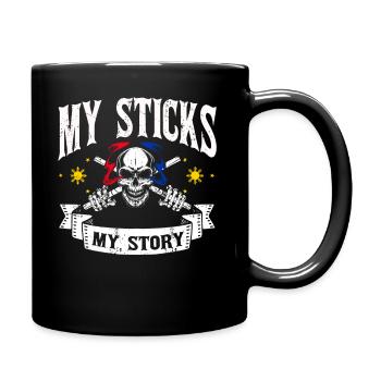 Arnis Kali Eskrima Filipino FMA - Mug uni - noir - Droite