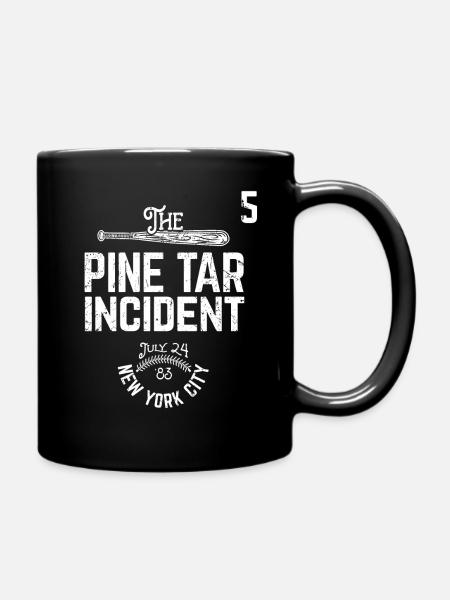 Pine Tar Incident Vintage 1983 Baseball Fan Gift - Full Colour Mug - black