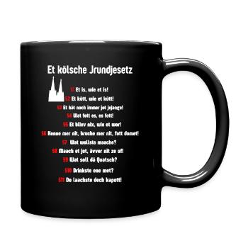 Carnival Cologne Basic Law Cologne Alaaf Cologne - Full Colour Mug - black - Right
