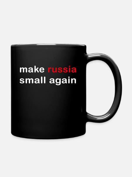make russia small again - Tasse einfarbig - Schwarz