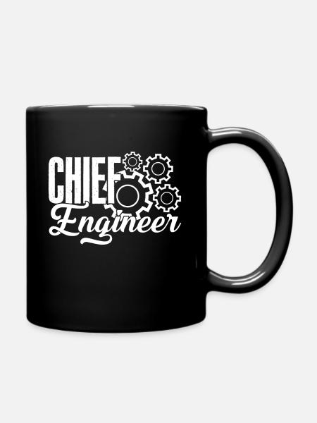 Proud To Be A Chief Engineer - Full Colour Mug - black