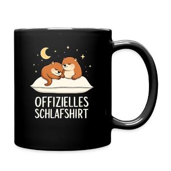 Chemise de nuit officielle Otter Pair - Mug uni - noir - Droite