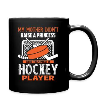 Hockey My Mom Trained A Hockey Player - Full Colour Mug - black - Right