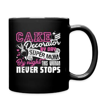 Cake Decorator Cake Decorator Mom - Full Colour Mug - black - Right
