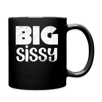 Famille Grande Sœur - Mug uni - noir - Droite