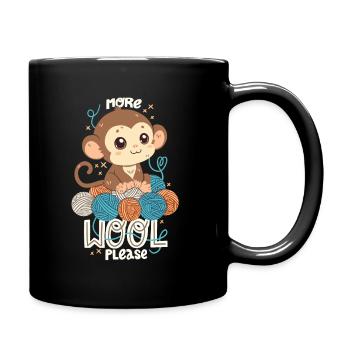 Plus de laine s’il vous plaît - Mug uni - noir - Droite
