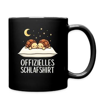 Official Sleeping Shirt Turtle Pair - Full Colour Mug - black - Right