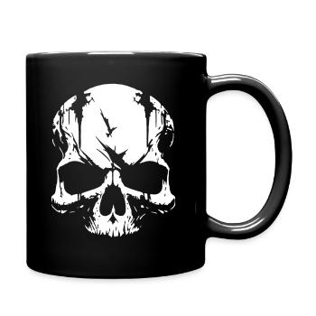 Crâne Pirate Rebelle - Mug uni - noir - Droite