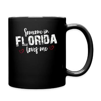 Someone In Florida Loves Me - Full Colour Mug - black - Right