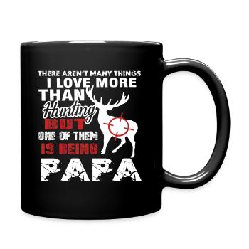Hunting Love Hunting And Being Papa - Full Colour Mug - black - Right