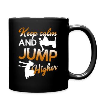 Parkour Keep Calm And Jump Higher - Full Colour Mug - black - Right