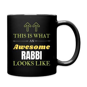 This is What an Awesome Rabbi Looks Like - Full Colour Mug - black - Right