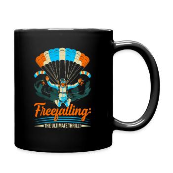 Freefalling: the ultimate thrill! - Full Colour Mug - black - Right