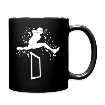Course de haies Course d’obstacles Courses de haies pour enfants - Mug uni - noir - Droite