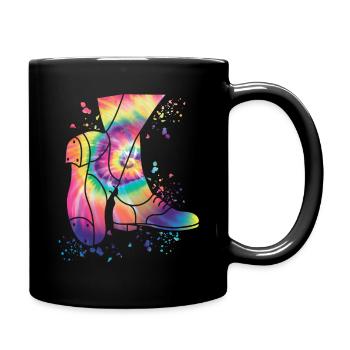 Stepptänzer Stepptanzen Kinder Stepptanz - Tasse einfarbig - Schwarz - Rechts