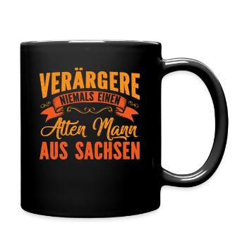 Motif Saxe Funny - Allemagne de l’Est - Mug uni - noir - Droite