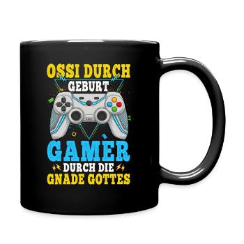 Ossi et les gamers - Mug uni - noir - Droite