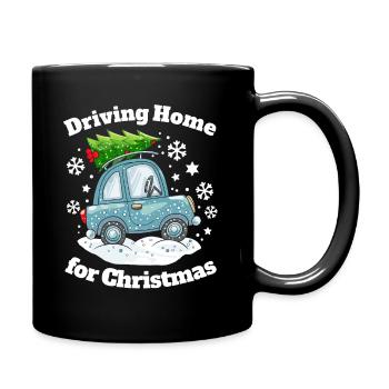 Christmas Family Home Car Christmas Tree - Full Colour Mug - black - Right