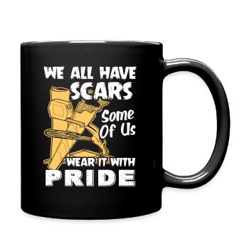 Carpenter We All Have Scars - Full Colour Mug - black - Right