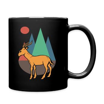 Cute Antelope Colorful - Full Colour Mug - black - Right