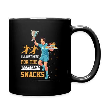 I’m just here for the post-game snacks! - Full Colour Mug - black - Right