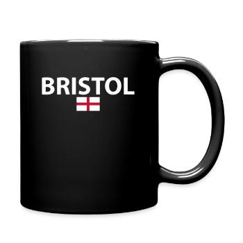 Bristol England Englische Flagge Engländer - Tasse einfarbig - Schwarz - Rechts