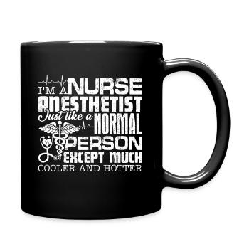 Nurse Anesthetist Cooler Nurse Anesthetist - Full Colour Mug - black - Right