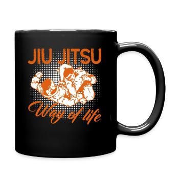 Jiu Jitsu Way Of Life - Full Colour Mug - black - Right