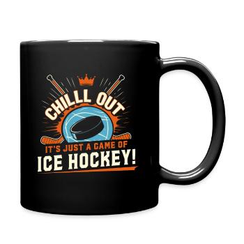 Détendez-vous – ce n’est qu’une partie de hockey ! - Mug uni - noir - Droite