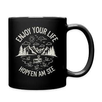 Hopfen am See Vacances Randonnée en montagne - Mug uni - noir - Droite