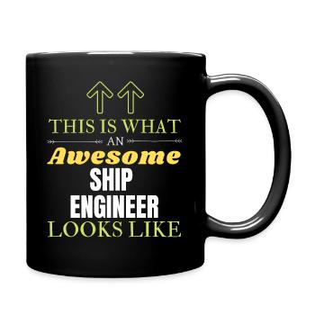 Voici à quoi ressemble un ingénieur naval génial - Mug uni - noir - Droite
