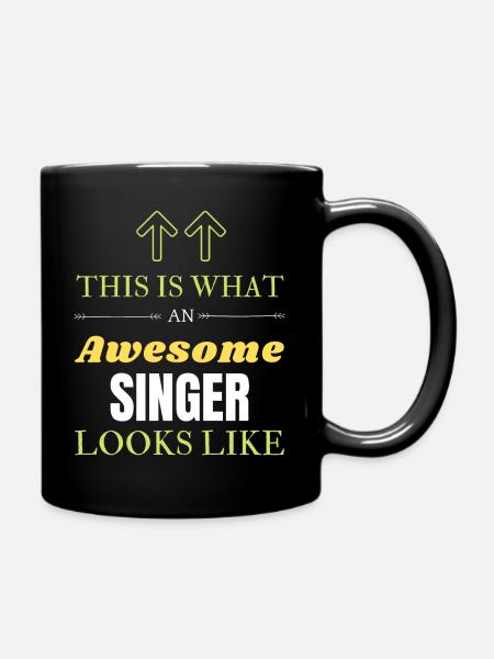 This is What an Awesome Singer Looks Like - Full Colour Mug - black