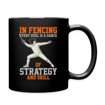 En escrime, chaque duel est une danse de stratégie et de - Mug uni - noir - Droite