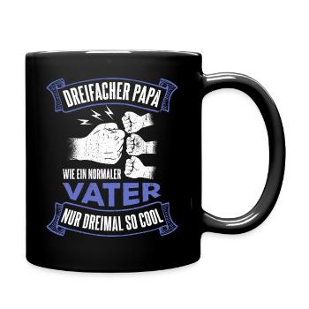 Fête des pères Cadeau de père Famille Papa préféré Meilleur - Mug uni - noir - Droite