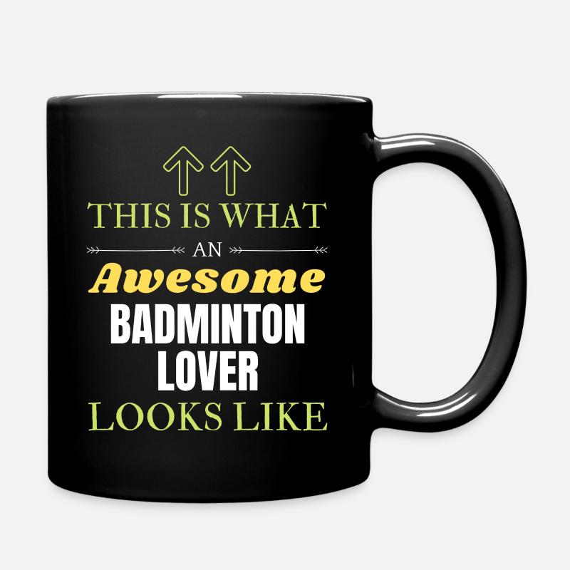 So sieht ein großartiger Badminton-Liebhaber aus - Tasse einfarbig - Schwarz