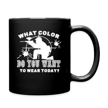 Paintball What Color Do You Want To Wear Today - Full Colour Mug - black - Right