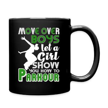 Parkour Let A Girl Show You How To Parkour - Full Colour Mug - black - Right