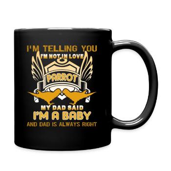 I am In Love With Parrot - Full Colour Mug - black - Right
