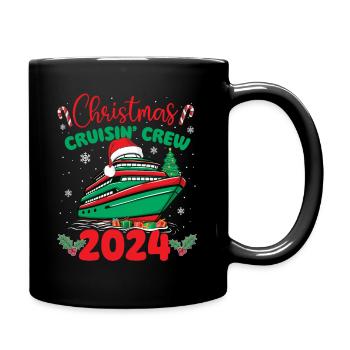 Weihnachtskreuzfahrt Crew 2024 – Weihnachtskreuzfahrt-Vibes - Tasse einfarbig - Schwarz - Rechts