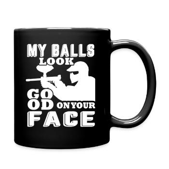 Paintball My Balls Look Good On Your Face - Full Colour Mug - black - Right